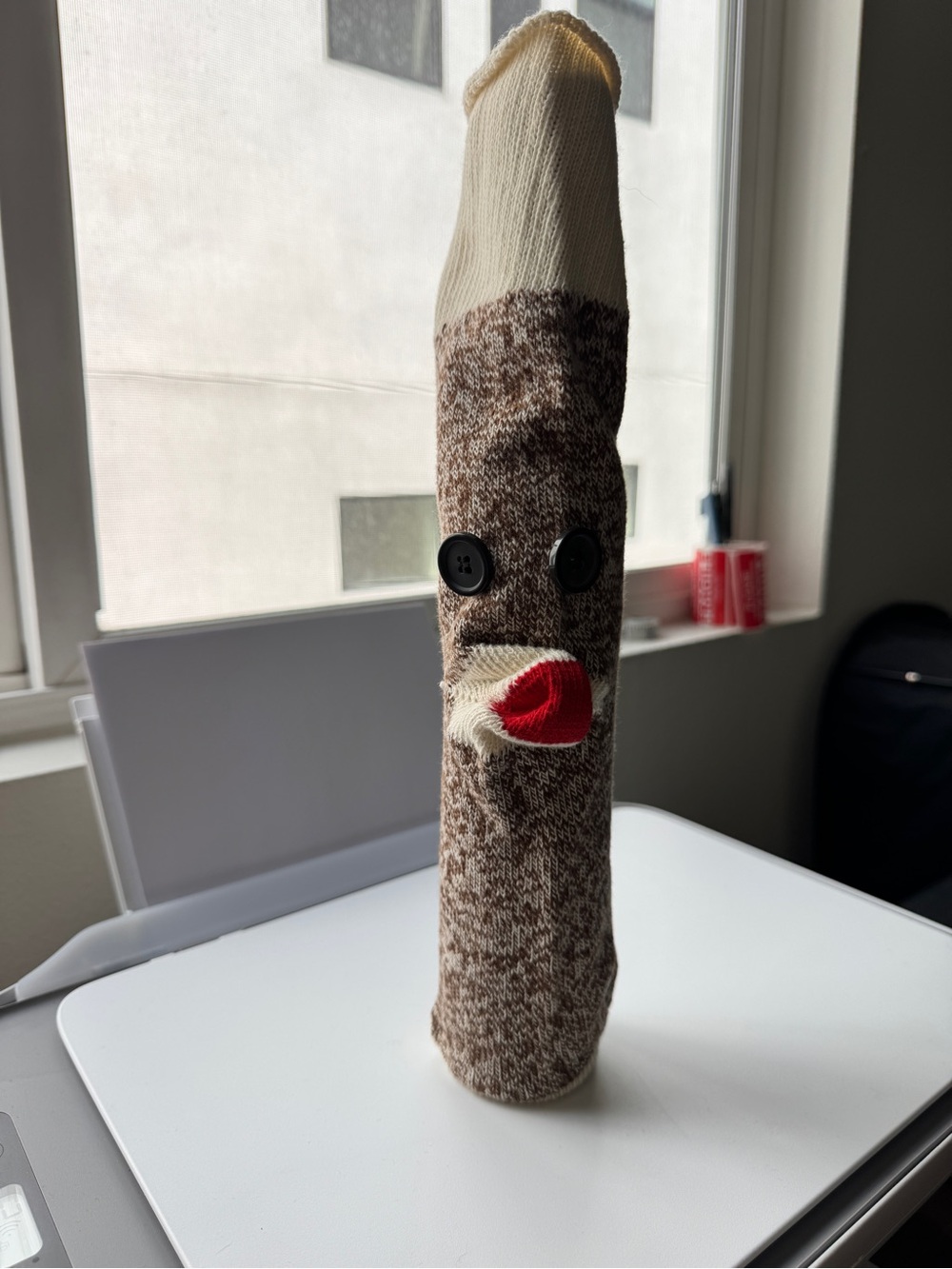 Sock Monkey Wine Bottle Holder - Picture 3 of 3